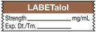 Medical Labels - Anesthesia Tape, Labetalol mg/mL, 1-1/2" x 1/2"