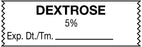 Medical Labels - Anesthesia Tape, Dextrose 5%, 1-1/2" x 1/2"