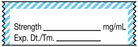 Medical Labels - Anesthesia Tape, Blank mg/mL, 1-1/2" x 1/2"