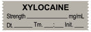 Medical Labels - Anesthesia Tape, XYLOCAINE mg/mL, DTI 1-1/2" x 1/2"