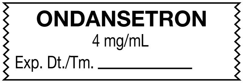 Medical Labels - Anesthesia Tape, Ondansetron 4 mg/mL, 1-1/2" x 1/2"