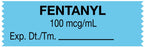 Medical Labels - Anesthesia Tape, Fentanyl 100 mcg/mL, 1-1/2" x 1/2"