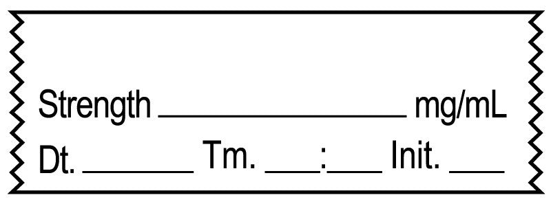 Medical Labels - Anesthesia Tape, BLANK DTI 1-1/2" x 1/2"