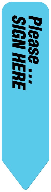 Medical Labels - UniArrow Flag, 2-1/4" x 9/16"