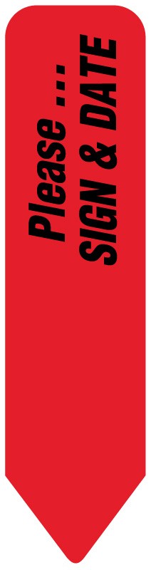 Medical Labels - UniArrow Flag, 2-1/4" x 9/16"