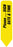 Medical Labels - UniArrow Flag, 9/16" x 2-1/4"