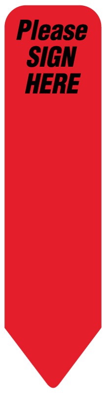 Medical Labels - UniArrow Flag, 2-1/4" x 9/16"
