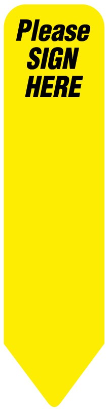 Medical Labels - UniArrow Flag, 2-1/4" x 9/16"