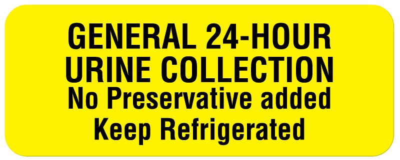 Medical Labels - Urine Collection Label, 2-1/4" x 7/8"