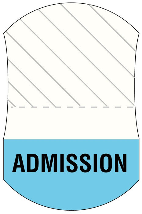 Medical Labels - Message UniTab Flag, 1-7/16" x 15/16"