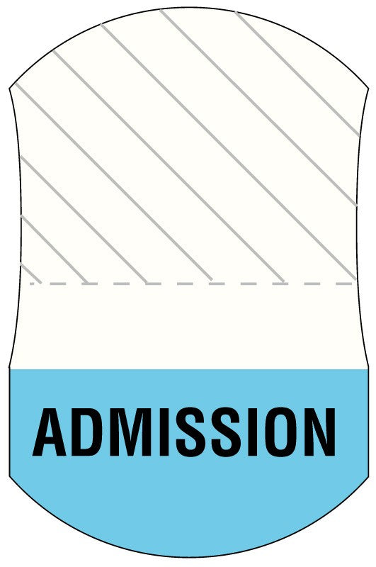 Medical Labels - Message UniTab Flag, 1-7/16" x 15/16"