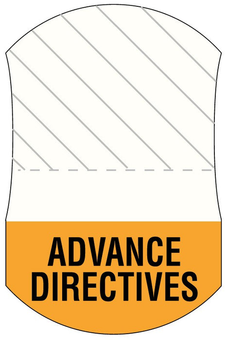 Medical Labels - Message UniTab Flag, 1-7/16" x 15/16"