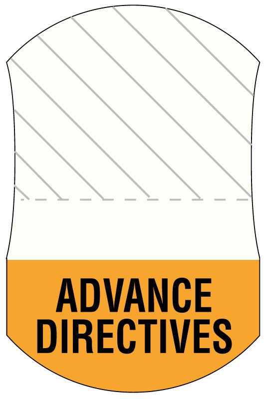 Medical Labels - Message UniTab Flag, 1-7/16" x 15/16"