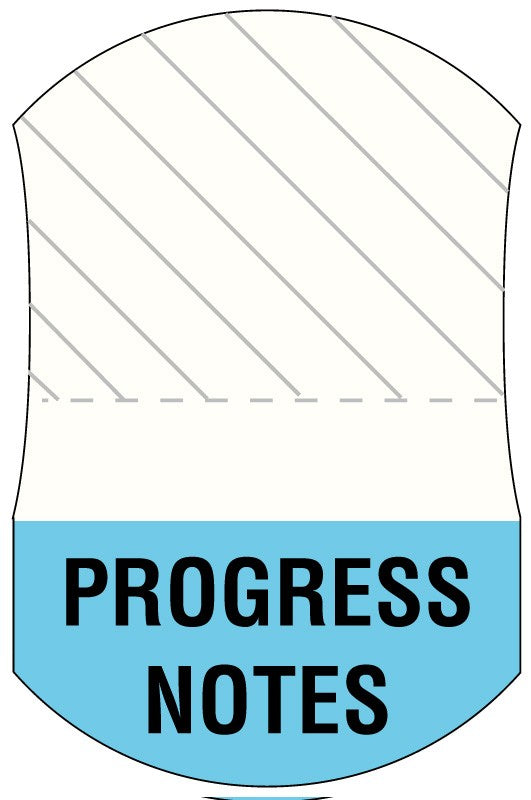Medical Labels - Message UniTab Flag, 1-7/16" x 15/16"