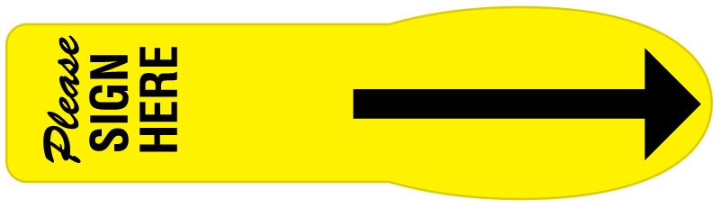 Medical Labels - Extra Large UniFlag, 2-1/4" x 5/8"