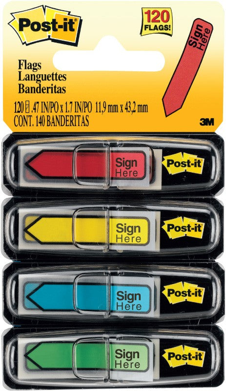 Medical Labels - Post-It Flags, 1" x 1-3/4"