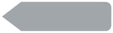 Medical Labels - UniArrow Jr. SpaceSaver Flag, 1-3/16" x 5/16"