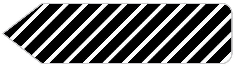 Medical Labels - UniArrow Jr Spacesaver, 1-3/16" x 5/16"