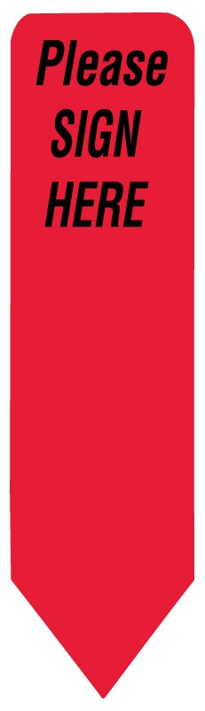 Medical Labels - UniArrow Jr. SpaceSaver Flag, 1-3/16" x 5/16"