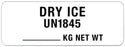 Medical Labels - Dry Ice Shipping Label, 3" x 1-1/8"