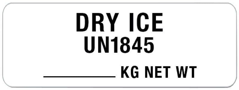 Medical Labels - Dry Ice Shipping Label, 3" x 1-1/8"