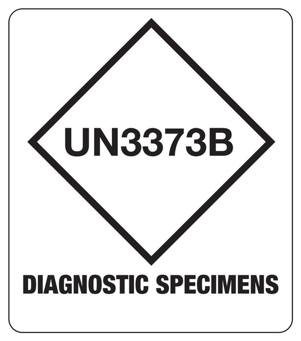 Medical Labels - UN3373 Cat B Bio Substance Shipping Label, 3-1/2" x 4"
