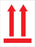 Medical Labels - Red Up Arrows Shipping Label, 3" x 4"