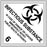 Medical Labels - INFECTIOUS SUBSTANCE, Shipping Label, 4" x 4"