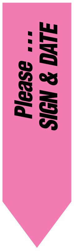 Medical Labels - UniArrow SpaceSaver Flag, 2" x 9/16"