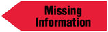 Medical Labels - UniArrow SpaceSaver Flag, 2" x 9/16"