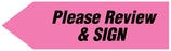 Medical Labels - UniArrow SpaceSaver Flag, 2" x 9/16"