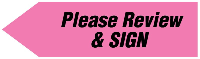 Medical Labels - UniArrow SpaceSaver Flag, 2" x 9/16"