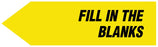 Medical Labels - UniArrow SpaceSaver Flag, 2" x 9/16"