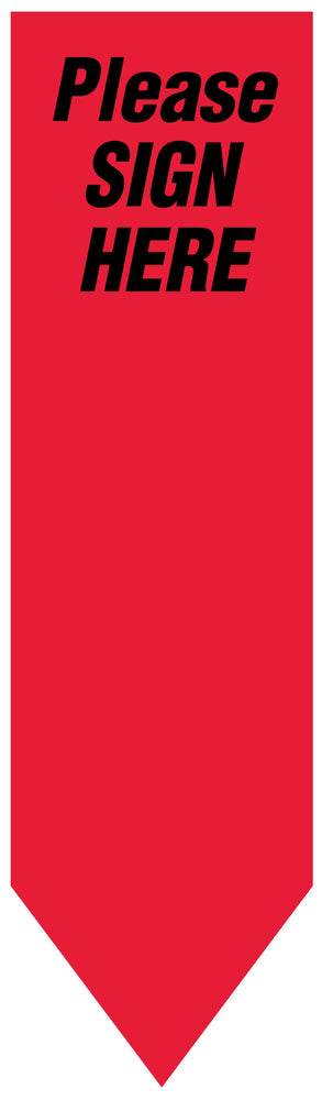 Medical Labels - UniArrow SpaceSaver Flag, 2" x 9/16"