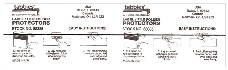 Medical Labels - Unishield Clear Label Protector, 3-1/2" x 2-1/32"