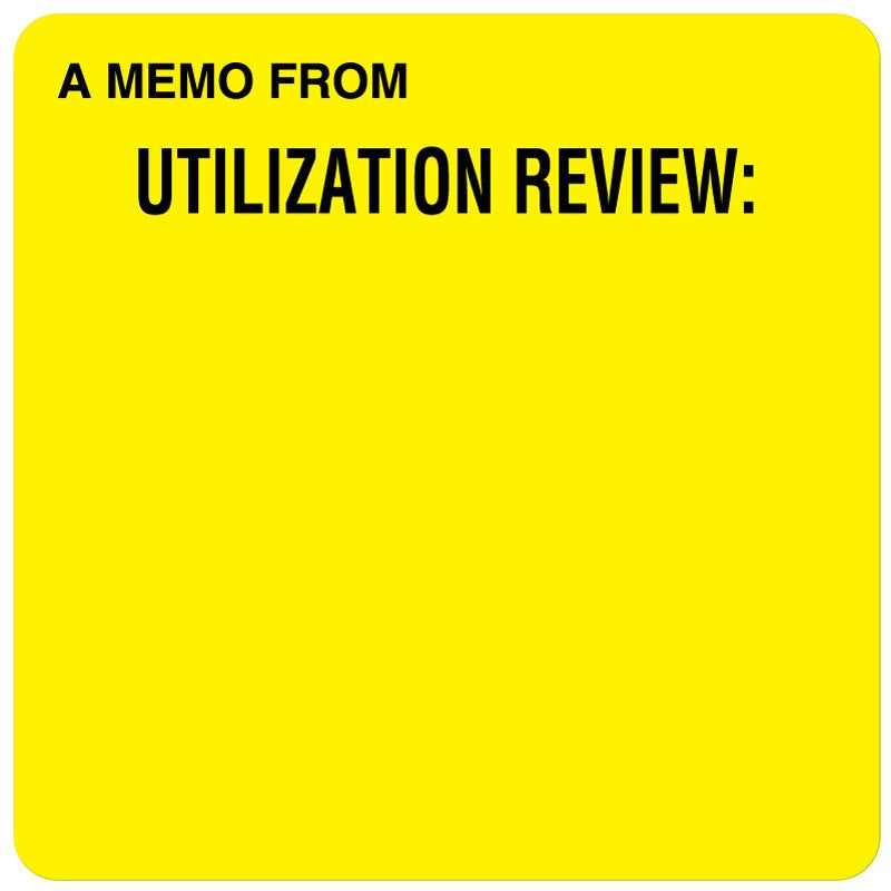 Medical Labels - Concurrent Review Label, 2-1/2" x 2-1/2"
