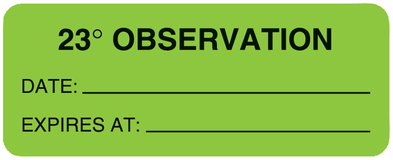 Medical Labels - Medical Observation Label, 2-1/4" x 7/8"