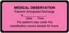 Medical Labels - Medical Observation Label, 4" x 1-7/8"