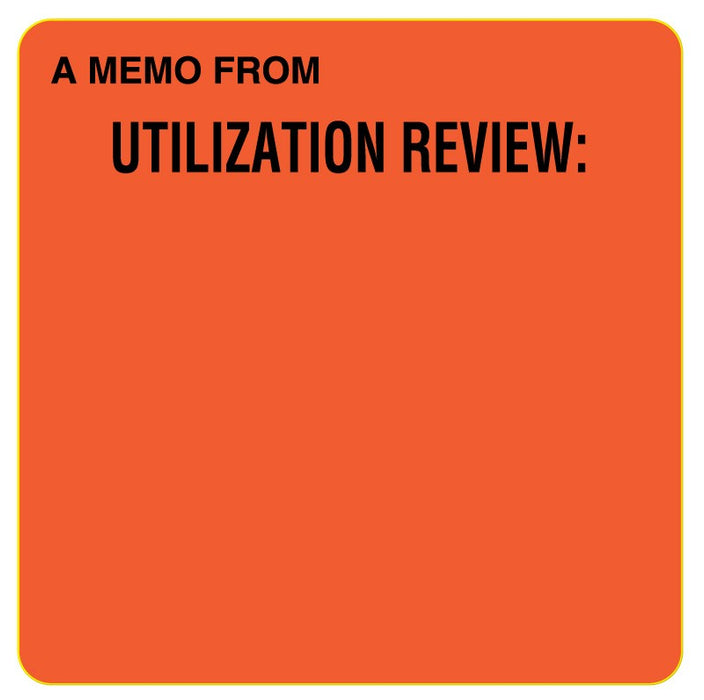 Medical Labels - Blank Review Label, 2-1/2" x 2-1/2"