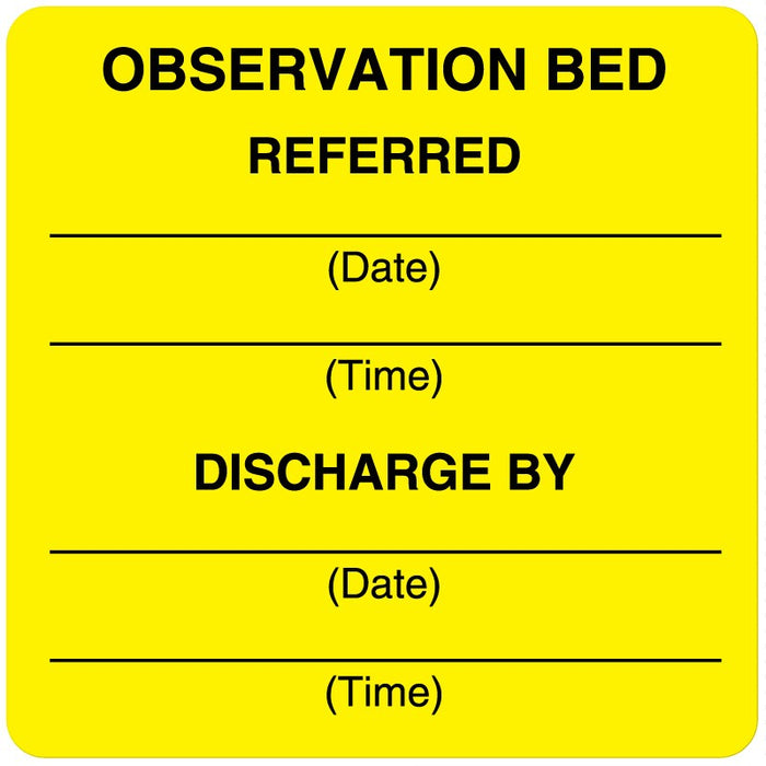 Medical Labels - Medical Observation Label, 2-1/2" x 2-1/2"