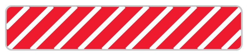 Medical Labels - UniFlag15 Striped, 1" x 3/16"