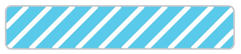 Medical Labels - UniFlag15 Striped, 1" x 3/16"