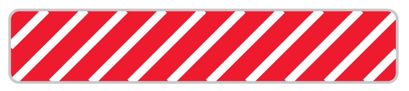 Medical Labels - UniFlag30 Striped, 1" x 3/16"