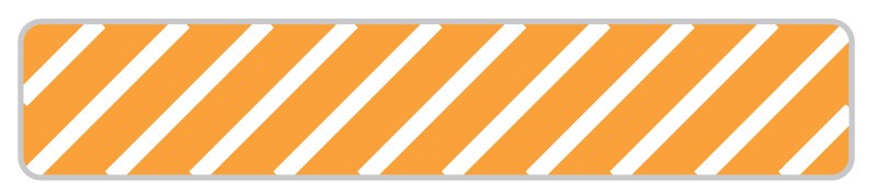 Medical Labels - UniFlag30 Striped, 1" x 3/16"
