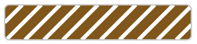 Medical Labels - UniFlag30 Striped, 1" x 3/16"