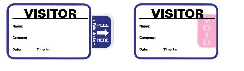 Medical Labels - Expiring Visitor Badge, 2-7/8" x 1-7/8"