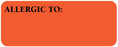 Medical Labels - Allergy Alert Label, 2-1/4" x 7/8"