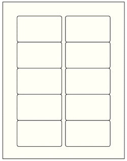 Medical Labels - VHS Face Laser Labels, 8-1/2" x 11"