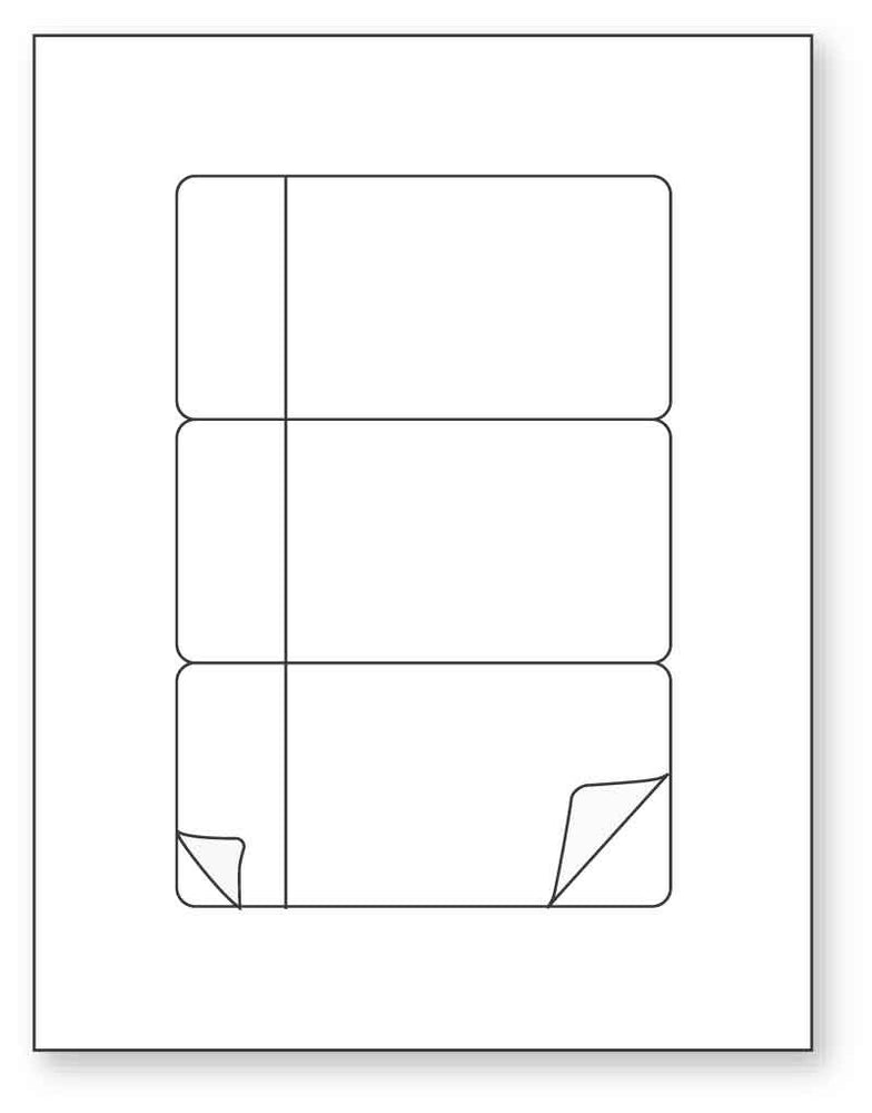 Medical Labels - Betacam Sleeve Insert Laser Label, 8-1/2" x 11"