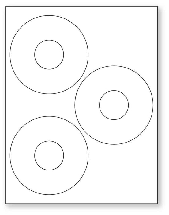 Medical Labels - CD Laser Label, 8-1/2" x 11"